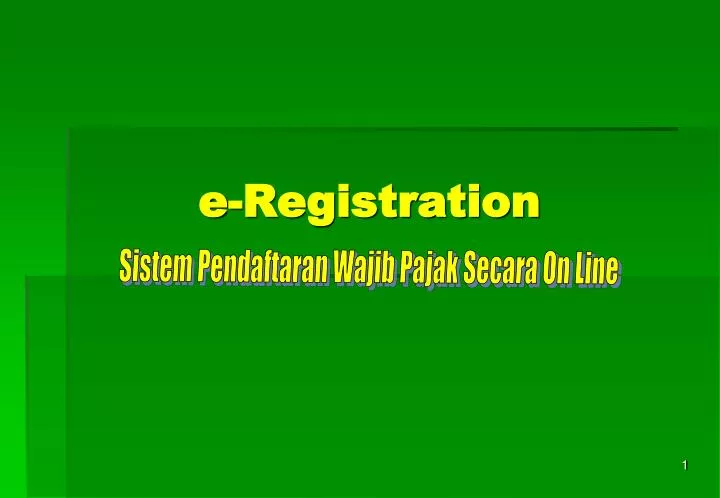 e registration