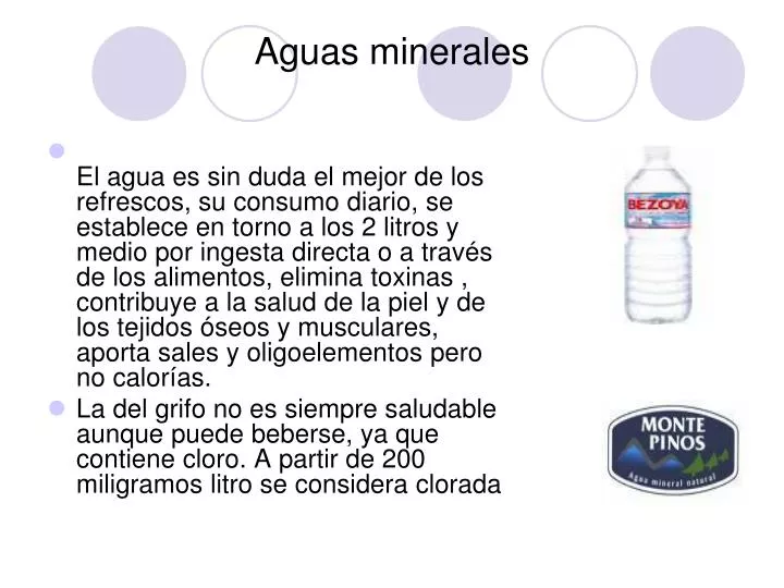 aguas minerales