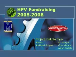 HPV Fundraising 2005-2006
