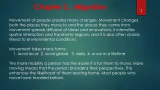 Chapter 3…Migration