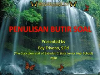 penulisan butir soal