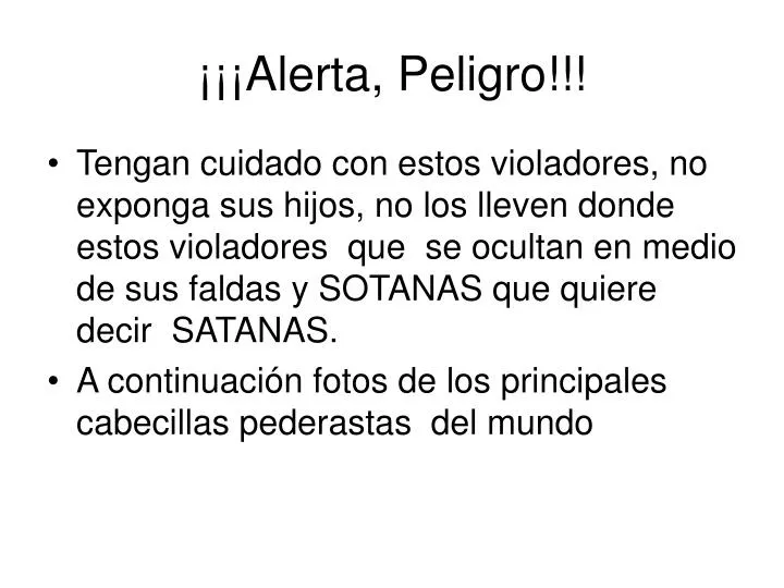 alerta peligro