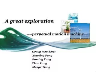----perpetual motion machine