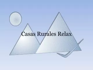 casas rurales relax