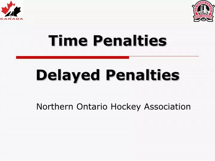 time penalties delayed penalties