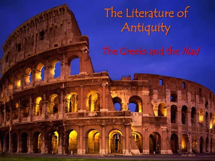 the literature of antiquity