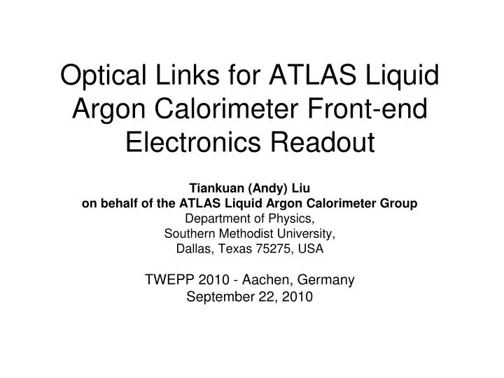 optical links for atlas liquid argon calorimeter front end electronics readout