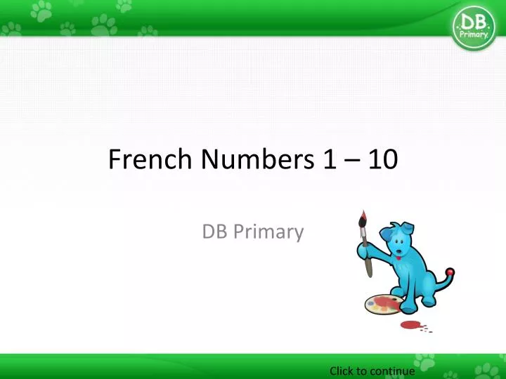 french numbers 1 10