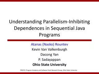Understanding Parallelism-Inhibiting Dependences in Sequential Java Programs