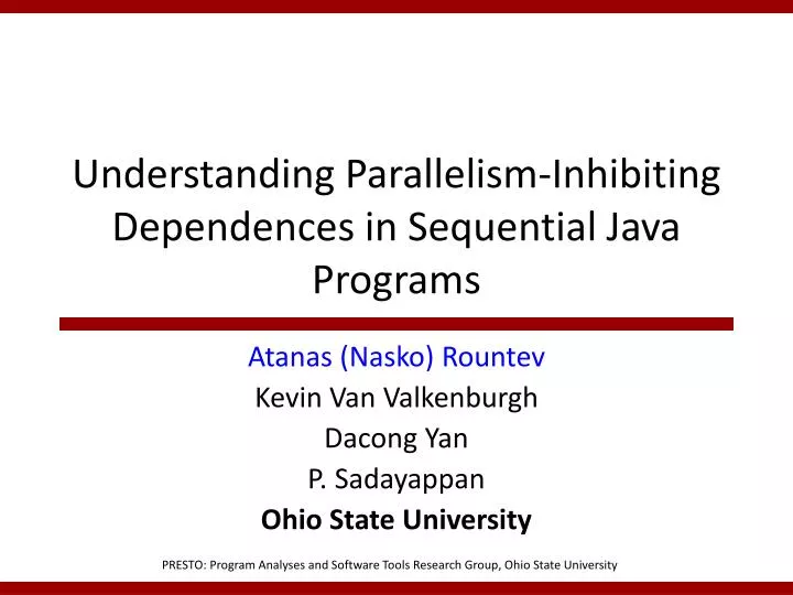 understanding parallelism inhibiting dependences in sequential java programs