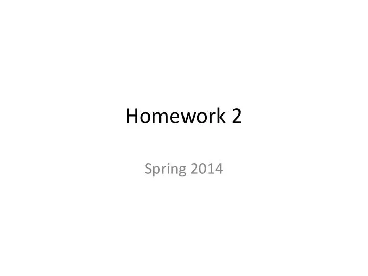 homework 2