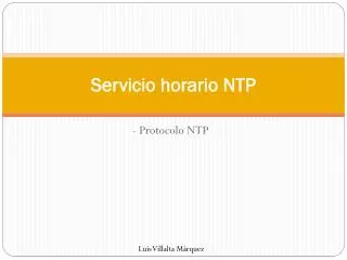 Servicio horario NTP