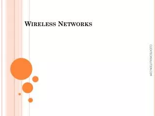 Wireless Networks