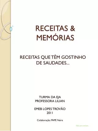 receitas mem rias