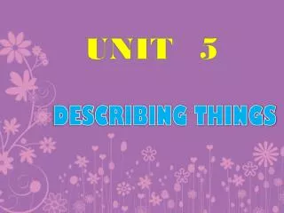 unit 5