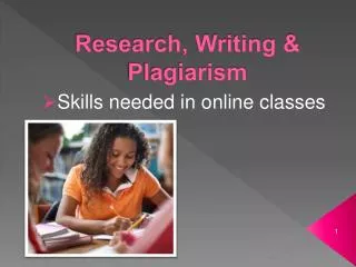Research, Writing &amp; Plagiarism