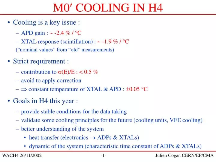 m0 cooling in h4