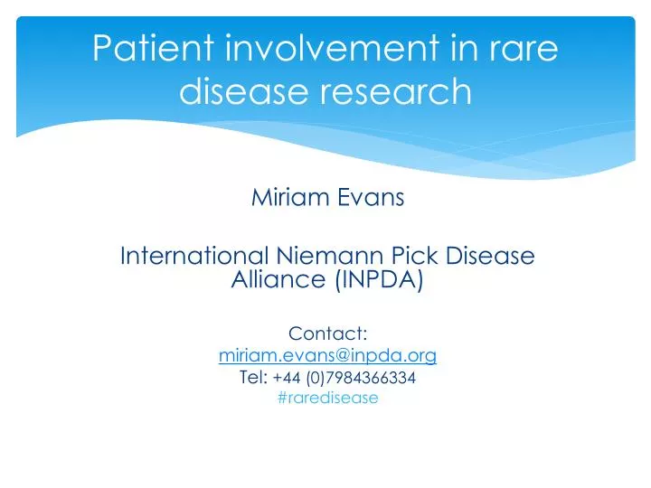patient involvement in rare disease research