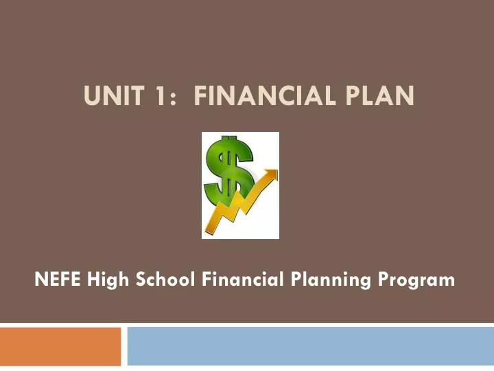 unit 1 financial plan