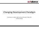 Changing Development Paradigm - slide 1