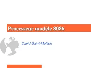 processeur mod le 8086