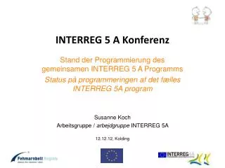 interreg 5 a konferenz