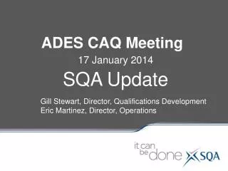 ADES CAQ Meeting