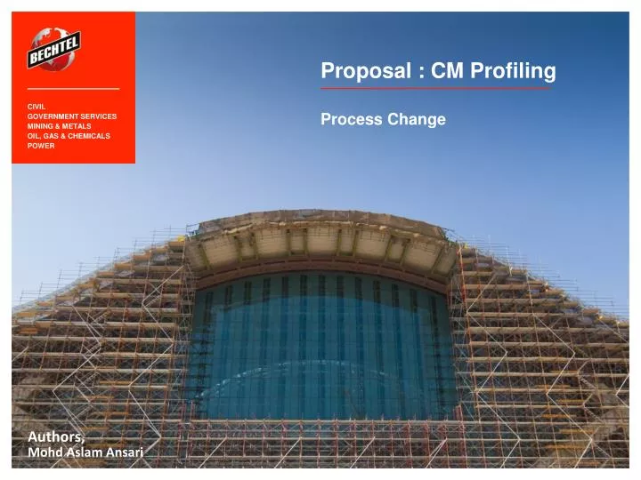 proposal cm profiling process change