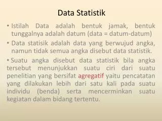 Data Statistik