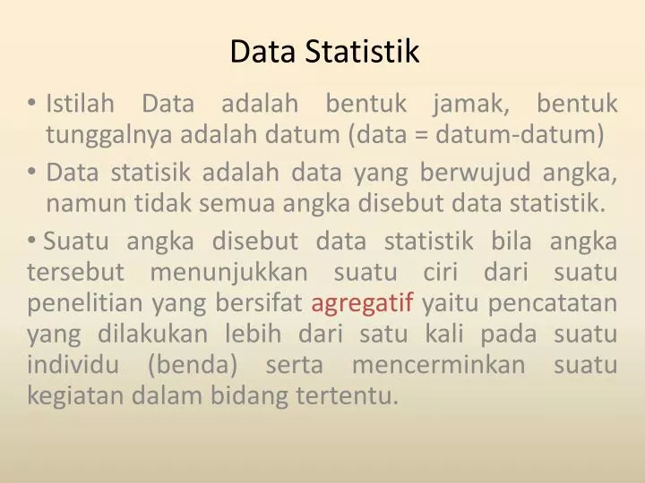 data statistik