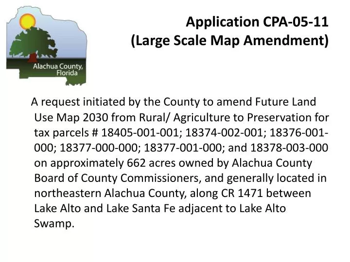 application cpa 05 11 large scale map amendment