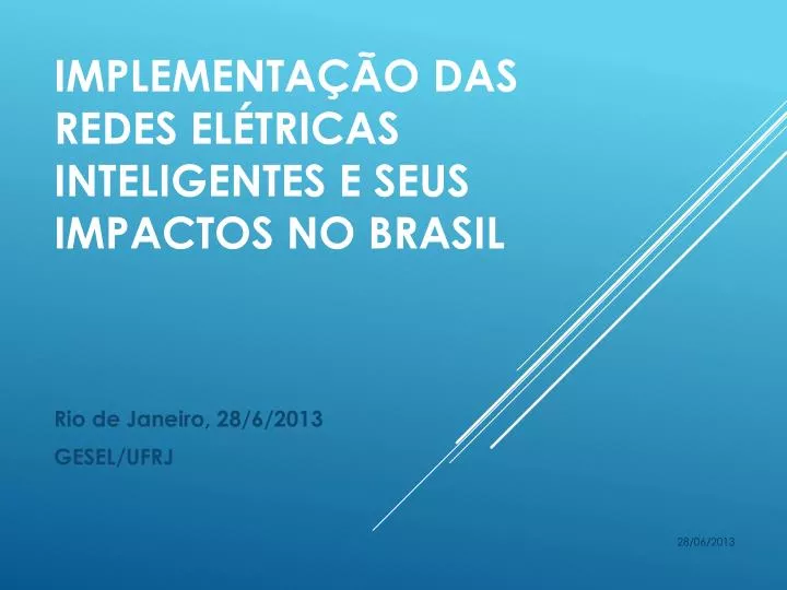 implementa o das redes el tricas inteligentes e seus impactos no brasil