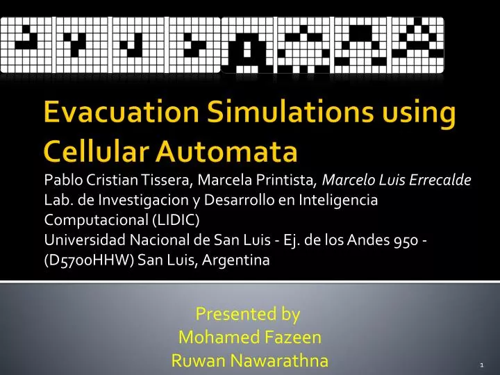 evacuation simulations using cellular automata