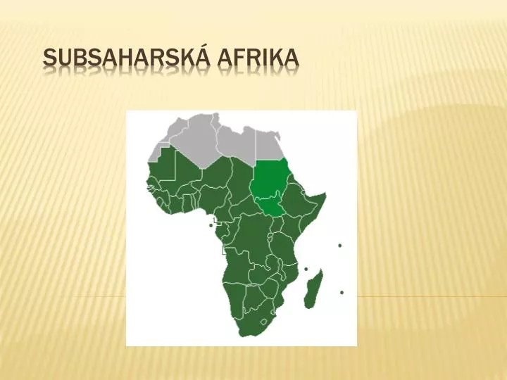 subsaharsk afrika
