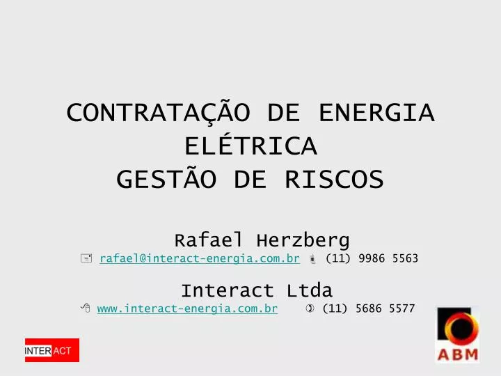 contrata o de energia el trica gest o de riscos