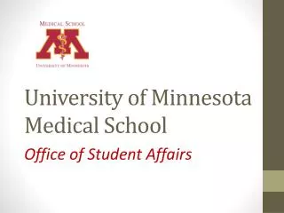 University of Minnesota Medical School