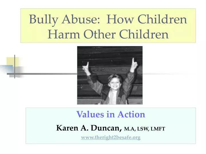 bully abuse how children harm other children