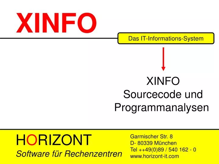 xinfo user training