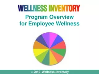 Program Overview for Employee Wellness