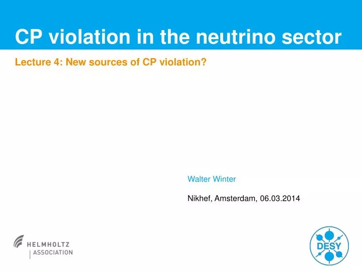 cp violation in the neutrino sector