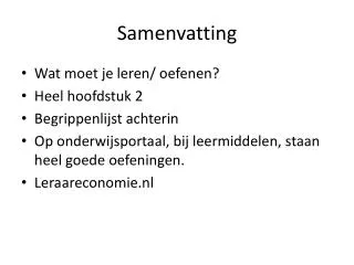 samenvatting