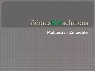 Adonis BIM solutions