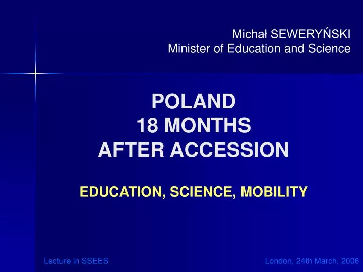 poland 18 months after accession education science mobility