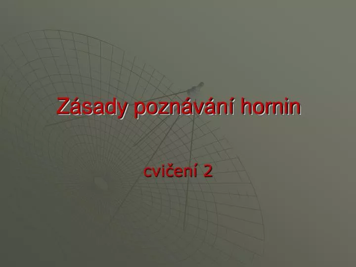 z sady pozn v n hornin