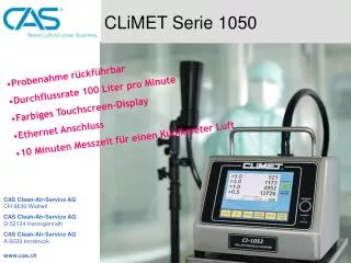 CLiMET Serie 1050