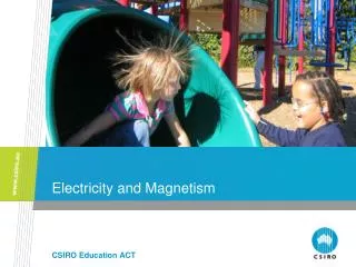 Electricity and Magnetism