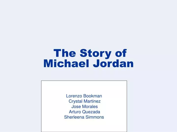 the story of michael jordan