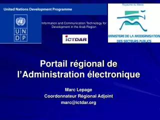 information and communication technology for development in the arab region