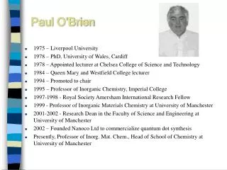 Paul O’Brien