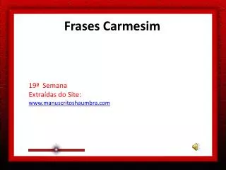frases carmesim